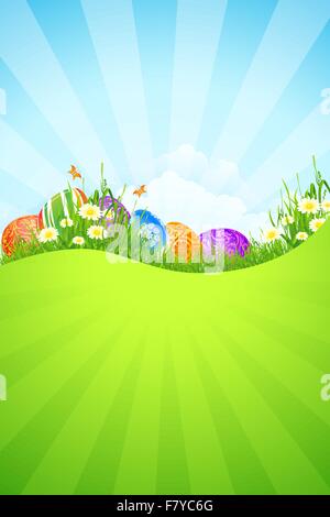Beautiful Easter Holiday Background Stock Vector