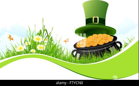 St. Patricks Day Background Stock Vector