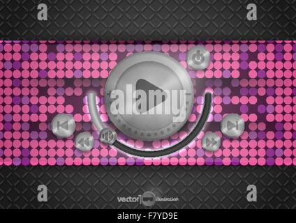 sound audio volume music block style icons set vector illustration ...