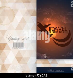 Greeting Card Design, Template Stock Vector
