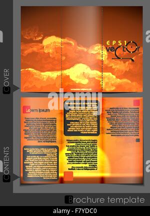 Brochure Template Design Stock Vector