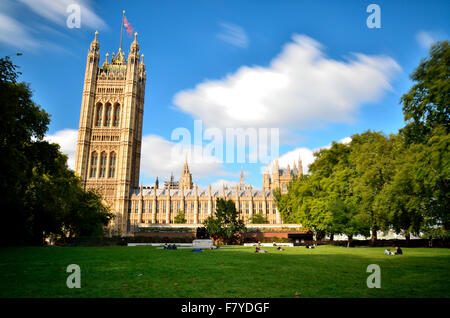 Long time Exposure over Westminster Palace Stock Photo