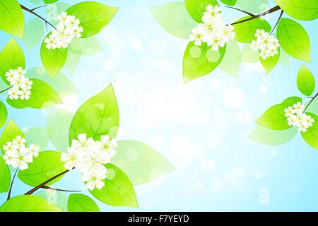 abstract green leaves background design Stock Vector Image & Art - Alamy
