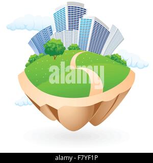 City icon Stock Vector