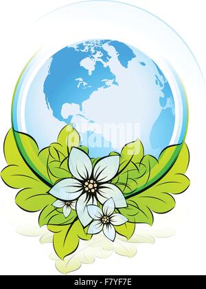 ECO icon eps10 Stock Vector