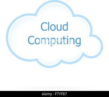 Cloud Computing Icon Stock Vector