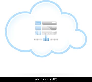 Cloud Storage Icon Stock Vector