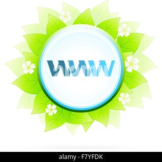 Icon WWW and Internet Stock Vector