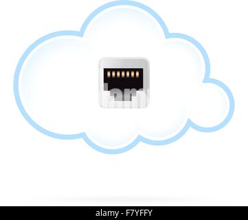 Cloud Computing Icon Stock Vector