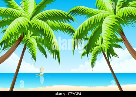 Tropical Background Stock Vector