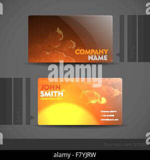 Business Card Design Stock Vector
