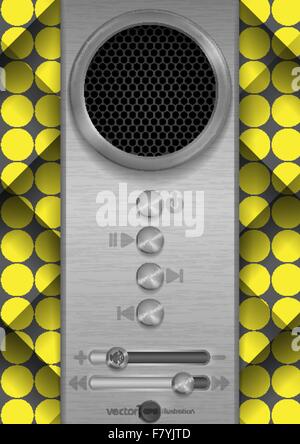 Abstract Speaker Concept Design. Stock Vector