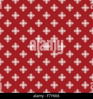 Christmas seamless pattern from snowflakes on blue background Stock Vector