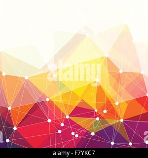 Abstract colorful triangles design, vector background Stock Vector