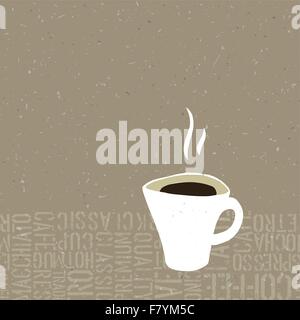 Coffee Cup Bubble Concept Illustration. Vector Stock Vector