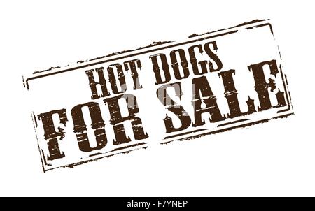 Hot dogs for sale Stock Vector