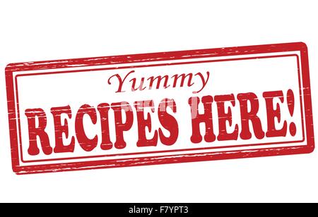 Recipes here Stock Vector