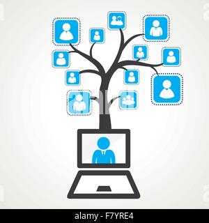 global connection for e-learning concept stock vector Stock Vector