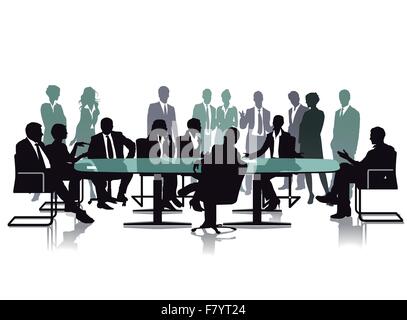 Discussion dialog in the group Stock Vector