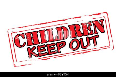 Children keep out Stock Vector