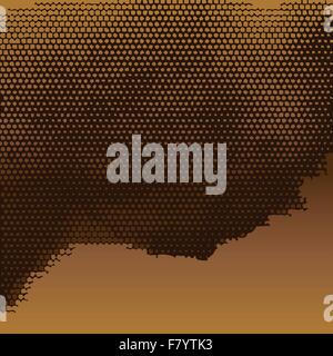 abstract golden halftone background Stock Vector