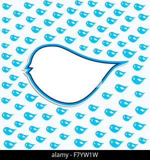 bird background with big white bird stock vector Stock Vector