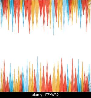 abstract sharp zig-zag  border style background Stock Vector