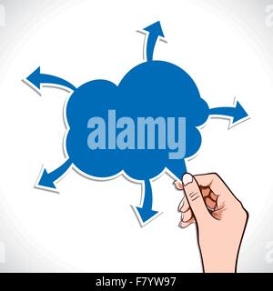 share your message cloud bubble stock vector Stock Vector