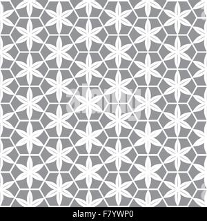abstract white flower in grey background Stock Vector