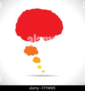 red head message bubble Stock Vector