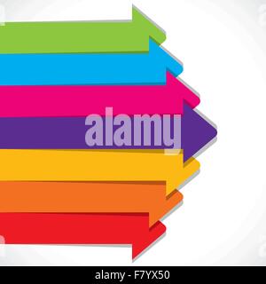 colorful arrow background Stock Vector