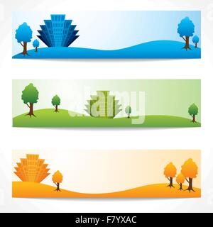 real estate website header stock vector Stock Vector