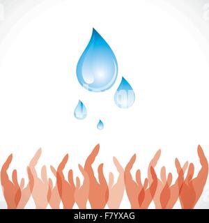 save water concept stock vector Stock Vector