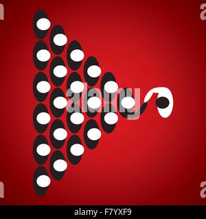 team shake hand with project leader stock vector Stock Vector
