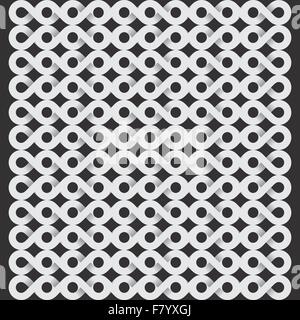 white infinity symbol pattern Stock Vector