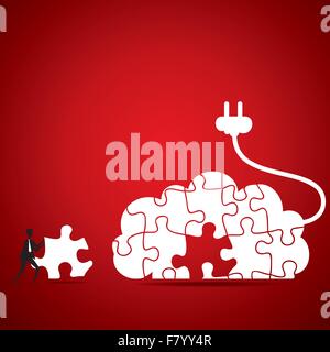 cloud computing concept Stock Vector