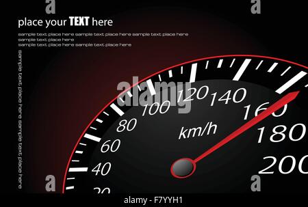 Speedometer. Accelerating Dashboard. Vector illustrator Stock Vector