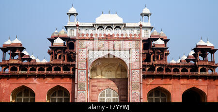 Entrance gate of Akbar's Tomb,Sikandara,Agra,India Stock Photo