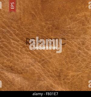 Realistic leather vector texture Stock Vector