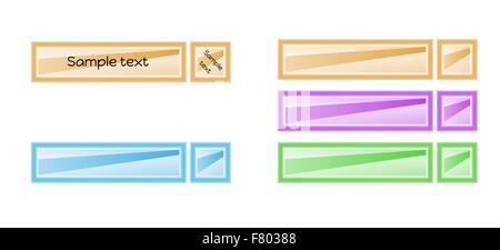 color blank labels Stock Vector