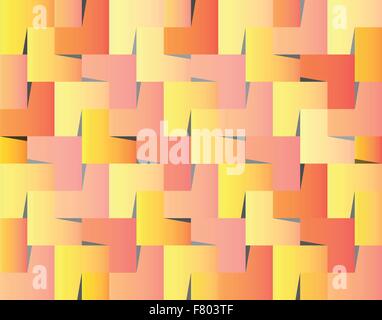 wedged squares background Stock Vector