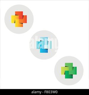 wedged squares Stock Vector