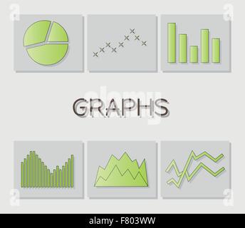 graphs Stock Vector
