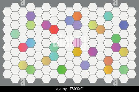 background with hexagons Stock Vector
