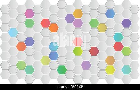background with hexagons Stock Vector