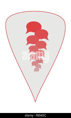 tower of the speak bubbles Stock Vector