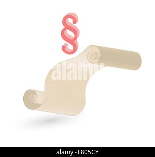 paragraph and old script Stock Vector