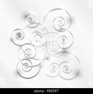 gray spirals Stock Vector