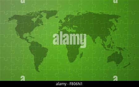 green worldmap Stock Vector