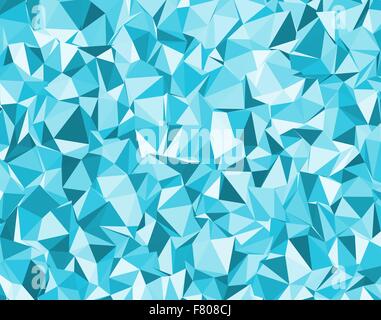background with blue triangles Stock Vector
